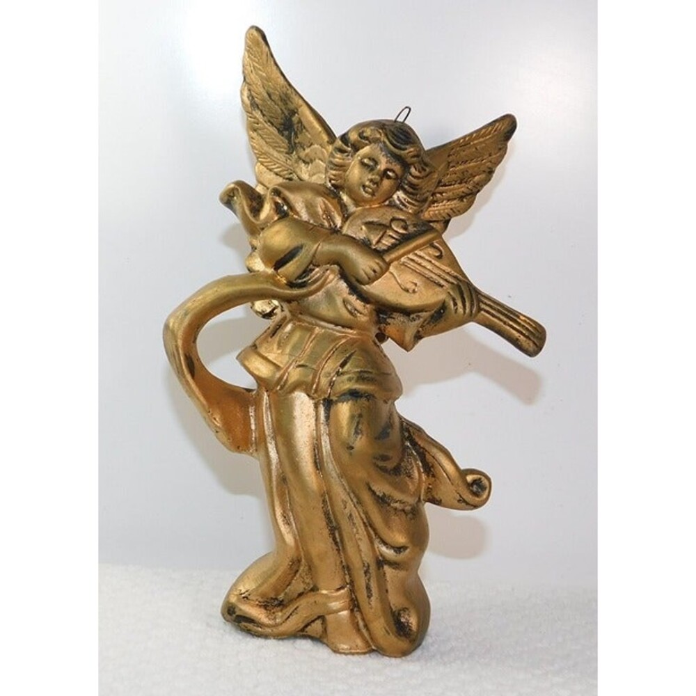 Vintage Gold Angel Cermaic Ornament or Figurine